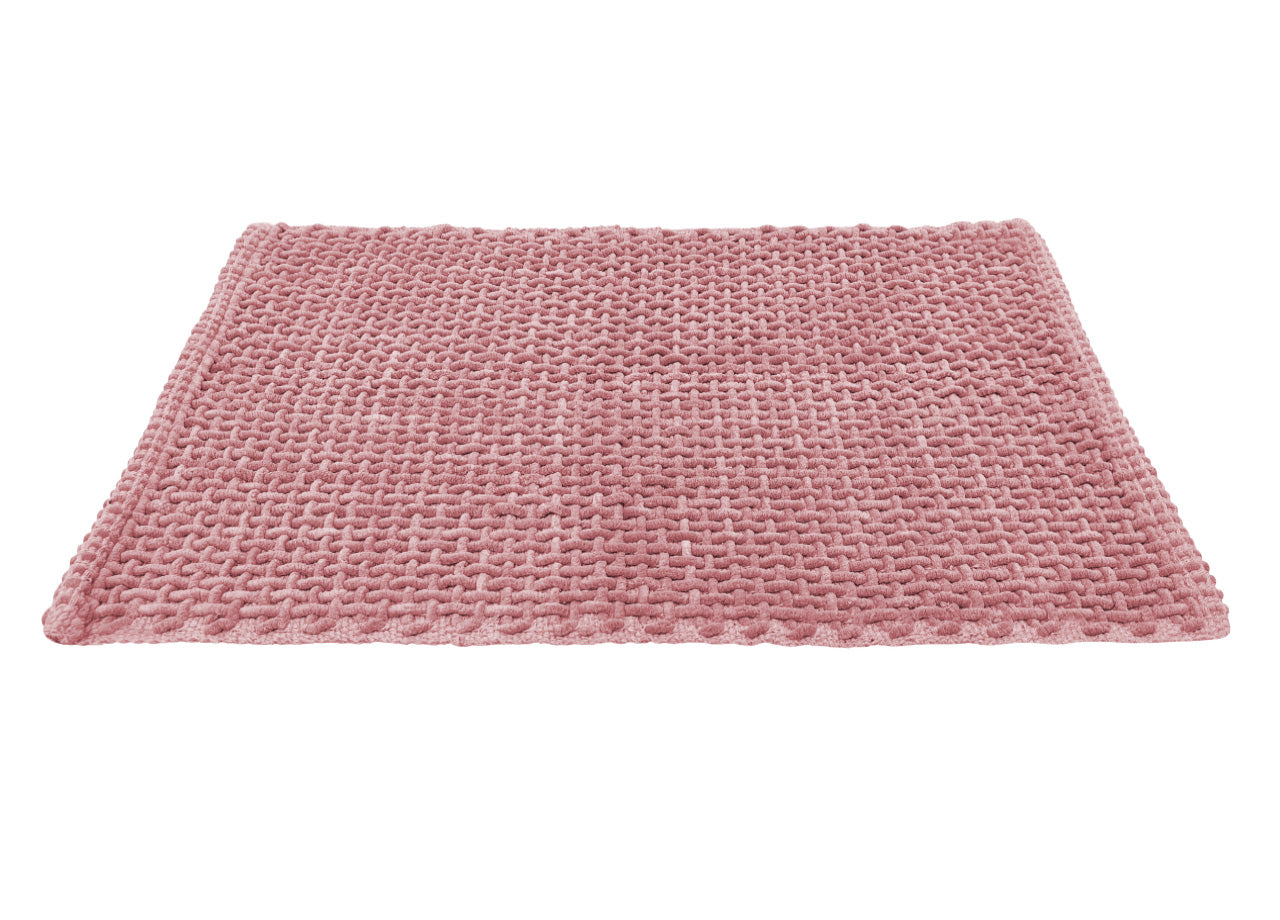 Tappeto Bagno Doccia Antiscivolo In Microfibra Super Assorbente Osaka - 50x80 - Rosa