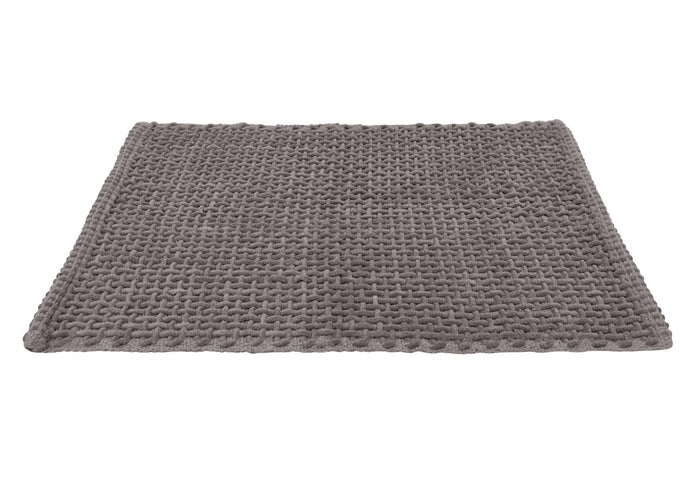 Tappeto Bagno Doccia Antiscivolo In Microfibra Super Assorbente Osaka - Parure 3 Pezzi - Stone