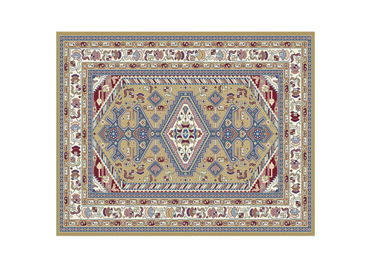 Tappeto In Stampa Digitale Disegno Persia Colore Beige - 60x140 - Beige