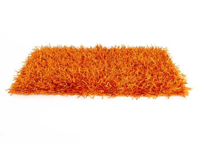 Tappeto Da Cucina E Da Salotto Modello Shaggy - 70x130cm - Arancio