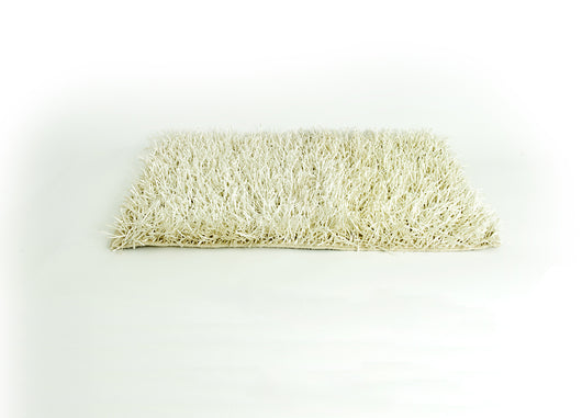 Tappeto Da Cucina E Da Salotto Modello Shaggy - 60x160cm - Bianco