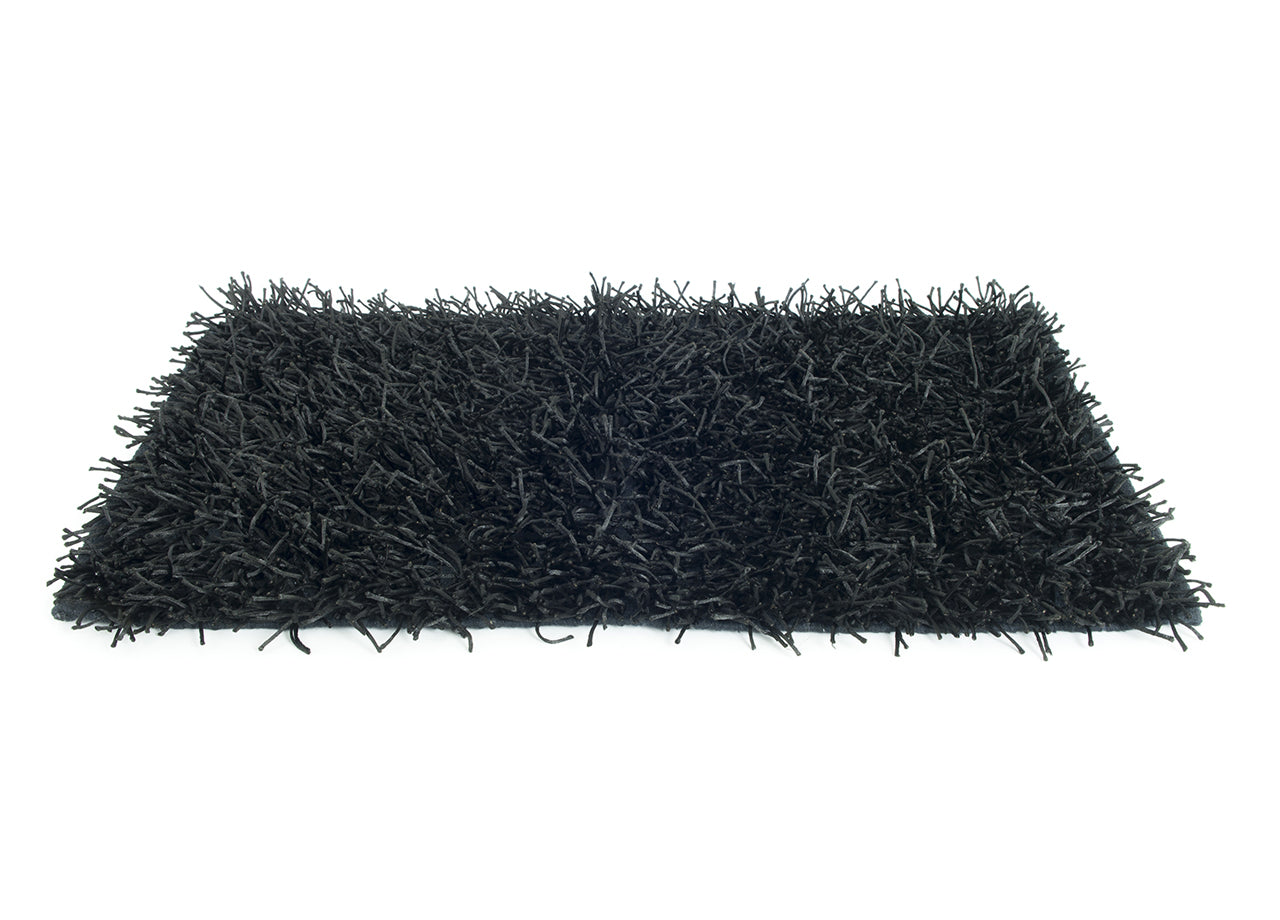 Tappeto Da Cucina E Da Salotto Modello Shaggy - 100x150cm - Nero