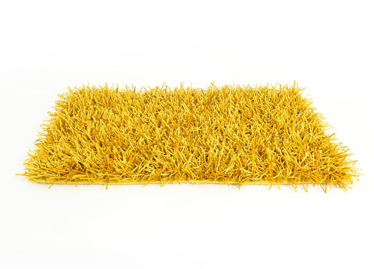 Tappeto Da Cucina E Da Salotto Modello Shaggy - 140x200cm - Oro