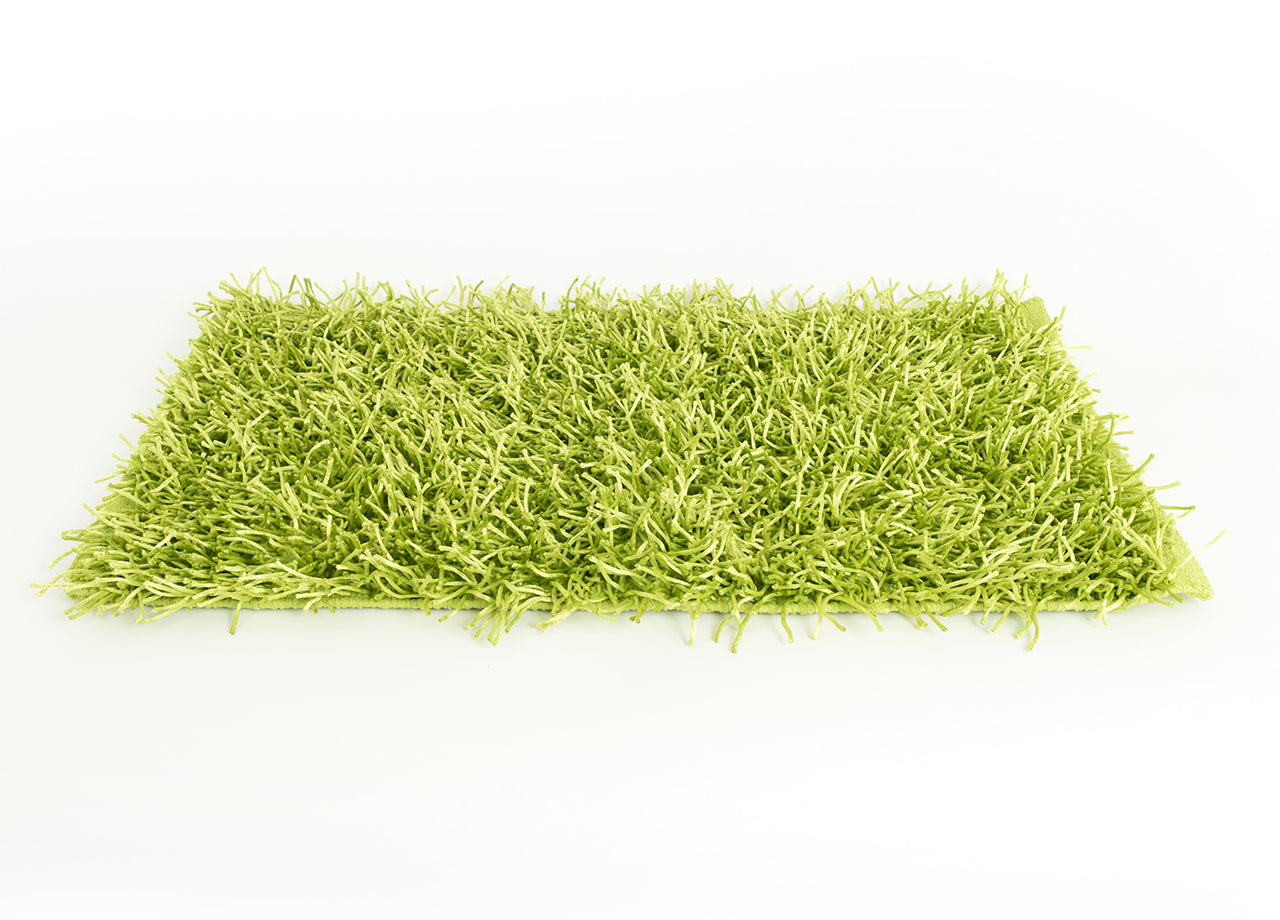 Tappeto Da Cucina E Da Salotto Modello Shaggy - 200x200cm - Verde acido
