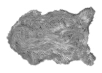 Tappeto Peloso In Pelliccia Ecologica Sagomato Modello Stoccolma Varie Misure - 60x90cm - Perla