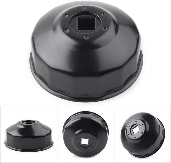 TAPPO CHIAVE A TAZZA PER RIMOZIONE FILTRO OLIO 12P 76MM ATTACCO 3/8"  FS-23030-9