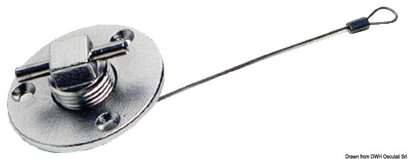 TAPPO INOX SCARICO ACQUA apertura manuale a T