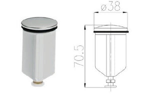 TAPPO X SCARICO NORTON 1"1/4 PVC EC
