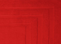 Tappeto Casa Bagno Morbido 50x65cm Tinta Unita 100% Cotone Modello Sophie - Tappeto - Rosso