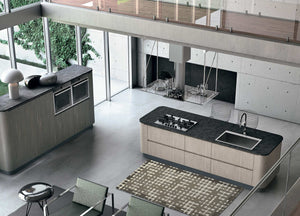 Tappeto Passatoia Cucina Corsia Retro Antiscivolo Disegno Dama By Suardi - 55x190 - Nero