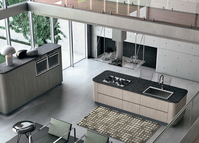 Tappeto Passatoia Cucina Corsia Retro Antiscivolo Disegno Dama By Suardi - 55x190 - Nero