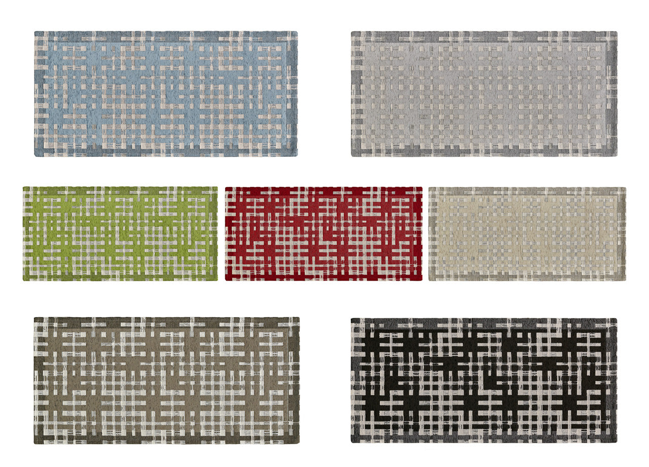 Tappeto Passatoia Cucina Corsia Retro Antiscivolo Disegno Dama By Suardi - 55x190 - Nero