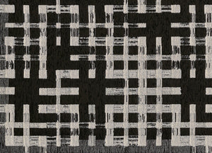 Tappeto Passatoia Cucina Corsia Retro Antiscivolo Disegno Dama By Suardi - 55x190 - Nero