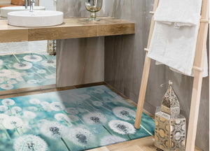 Tappeto Cucina Antiscivolo Stampa Digitale Emozioni Fantasie Floreali Vintage - 58x115 - Soffio Vento