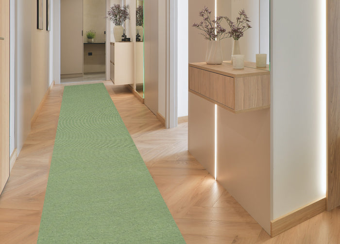 Tappeto Passatoia Cucina Antiscivolo Linea Essenziali By Suardi Tinta Unita Verde Salvia - 60x180 - Verde Salvia