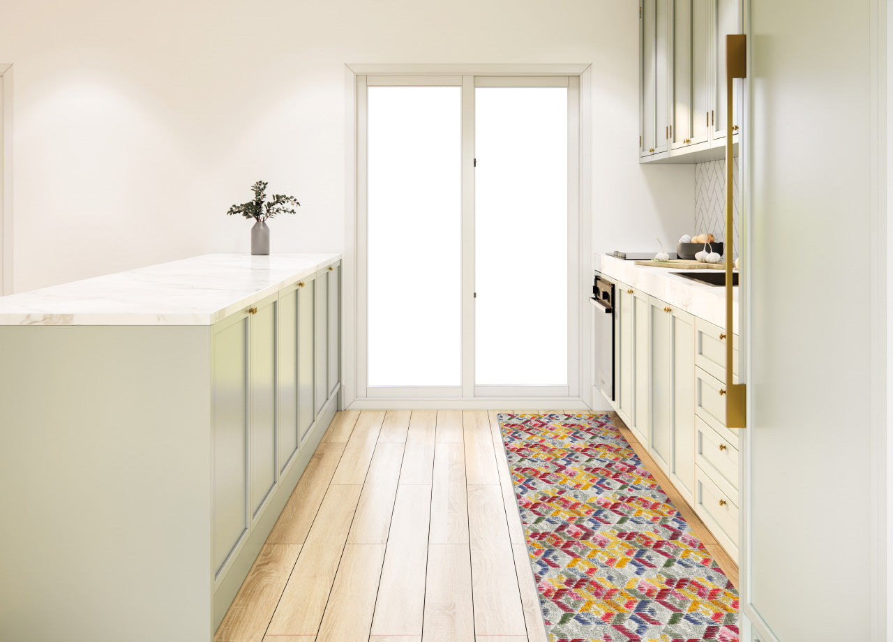 Tappeto Passatoia Cucina Antiscivolo Linea Futura Cube By Suardi - 52x50 - Cube