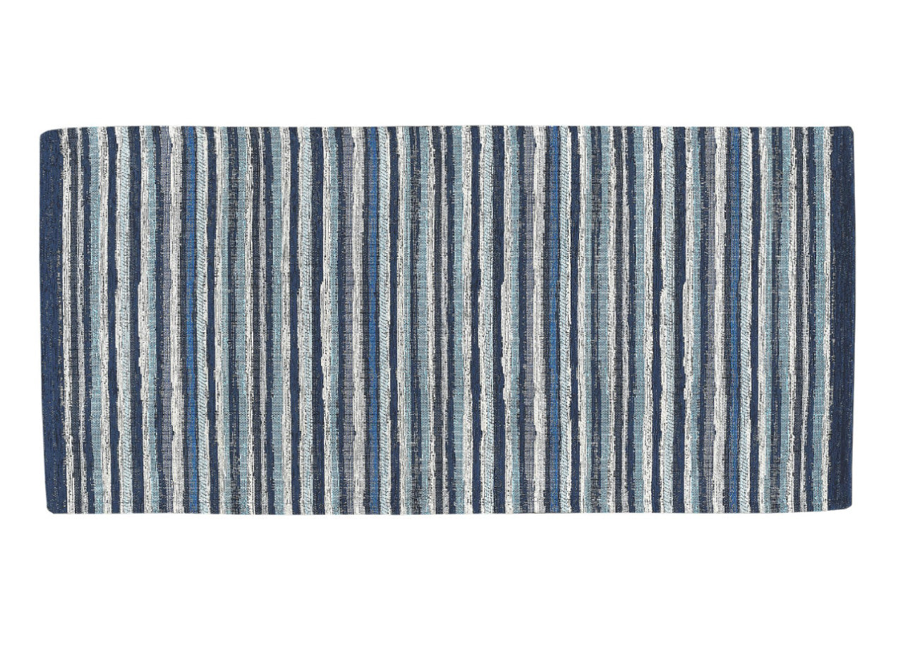 Tappeto Passatoia Cucina Corsia Retro Antiscivolo Disegno Laos By Suardi - 55x140 - Blu