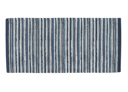 Tappeto Passatoia Cucina Corsia Retro Antiscivolo Disegno Laos By Suardi - 55x140 - Blu