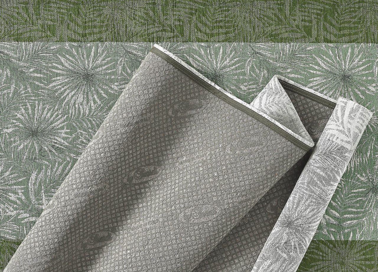 Tappeto Passatoia Cucina Corsia Retro Antiscivolo Disegno Malesia By Suardi - 55x140 - Verde