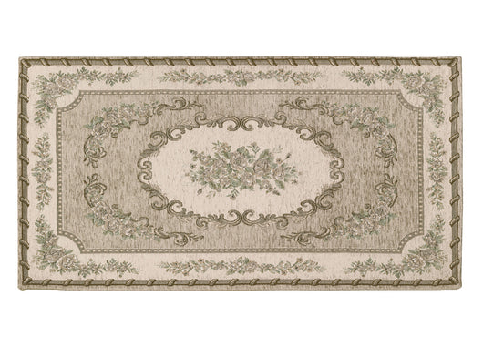 Tappeto Velour Antiscivolo Disegno Operà By Suardi - 65x110(2Tappeti) - Tortora