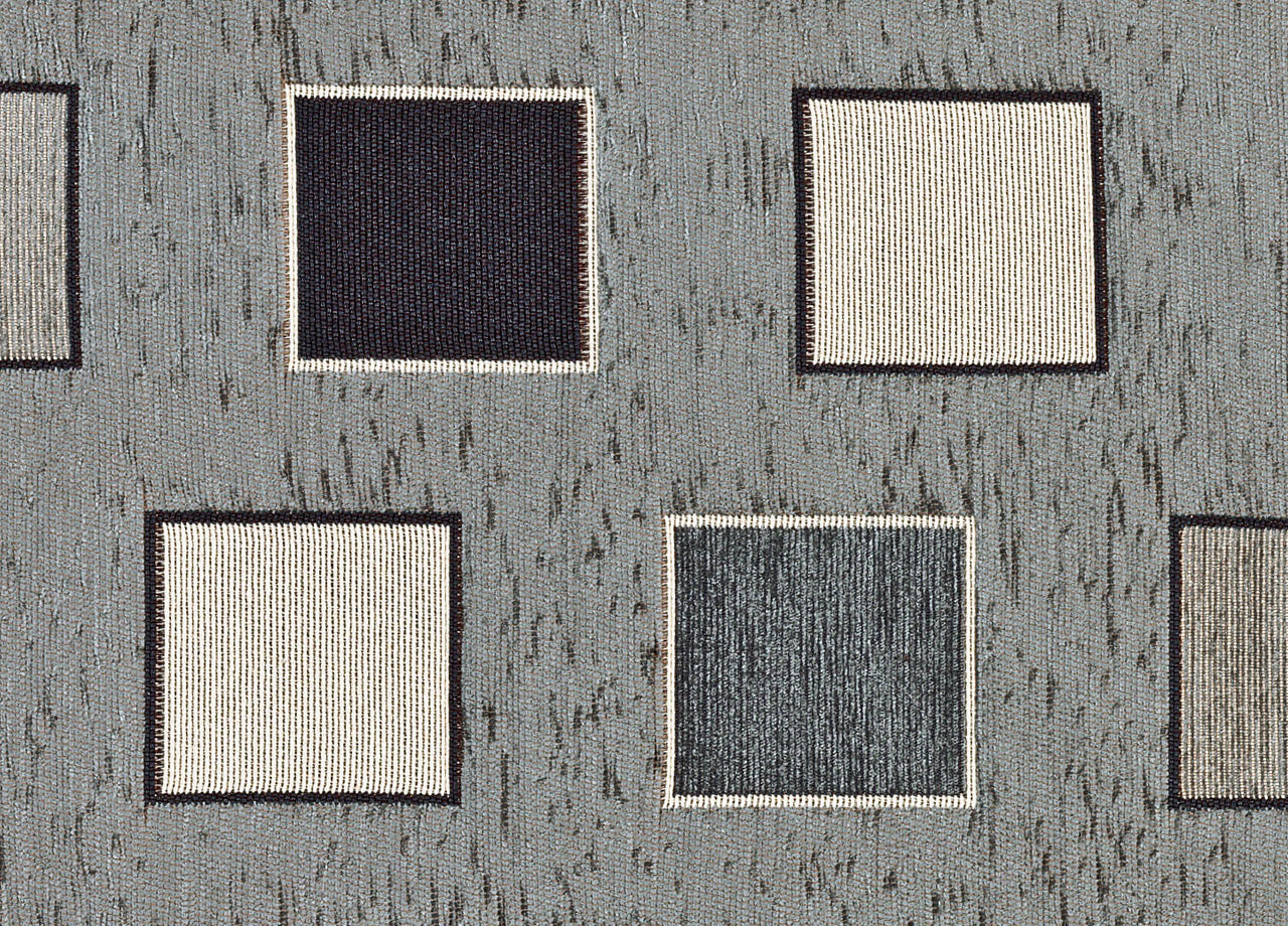 Tappeto Passatoia Runner Cucina Antiscivolo Lavabile Disegno Square Suardi - 55x240 - Grigio