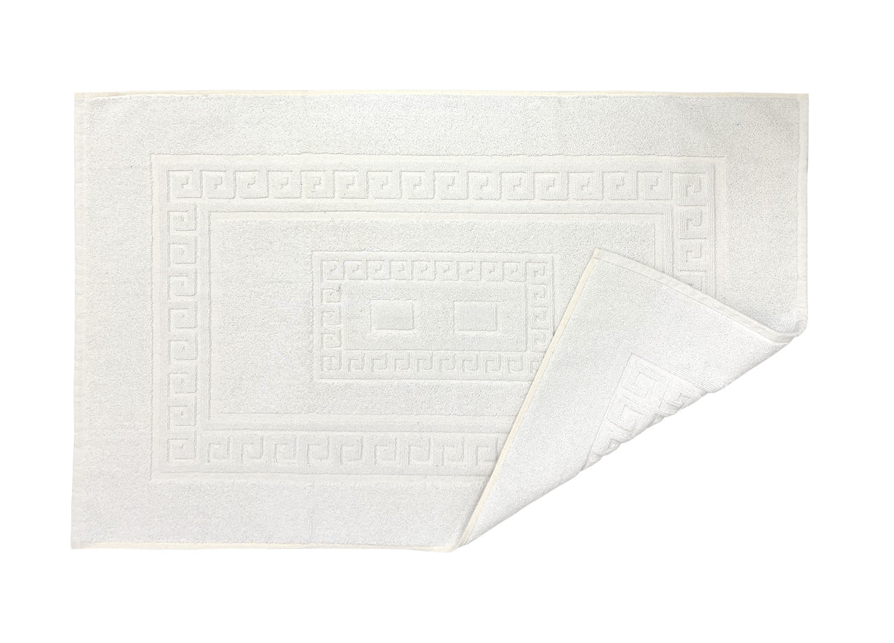 Tappeto Da Bagno Disegno Torino Colore Bianco - 60x90 - Bianco