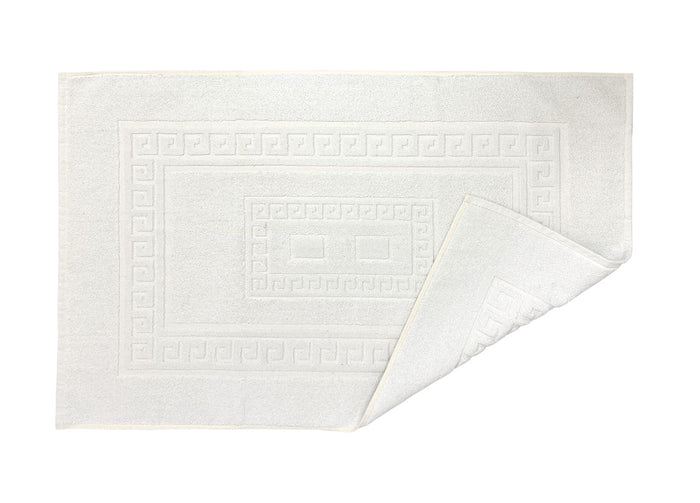 Tappeto Da Bagno Disegno Torino Colore Bianco - 60x90 - Bianco