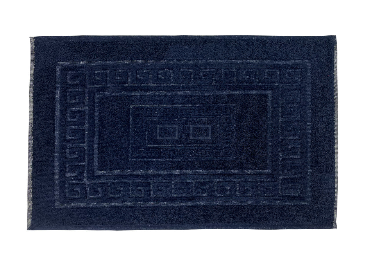 Tappeto Da Bagno Disegno Torino Colore Blu Notte - 60x90 - Blu Notte