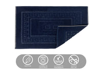 Tappeto Da Bagno Disegno Torino Colore Blu Notte - 60x90 - Blu Notte