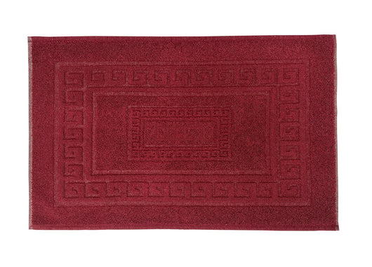 Tappeto Da Bagno Disegno Torino Colore Bordeaux - 45x60 - Bordeaux