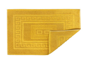Tappeto Da Bagno Disegno Torino Colore Senape - Par 3Pezzi - Senape