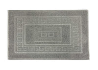 Tappeto Da Bagno Disegno Torino Colore Grigio - Par 3Pezzi - Grigio