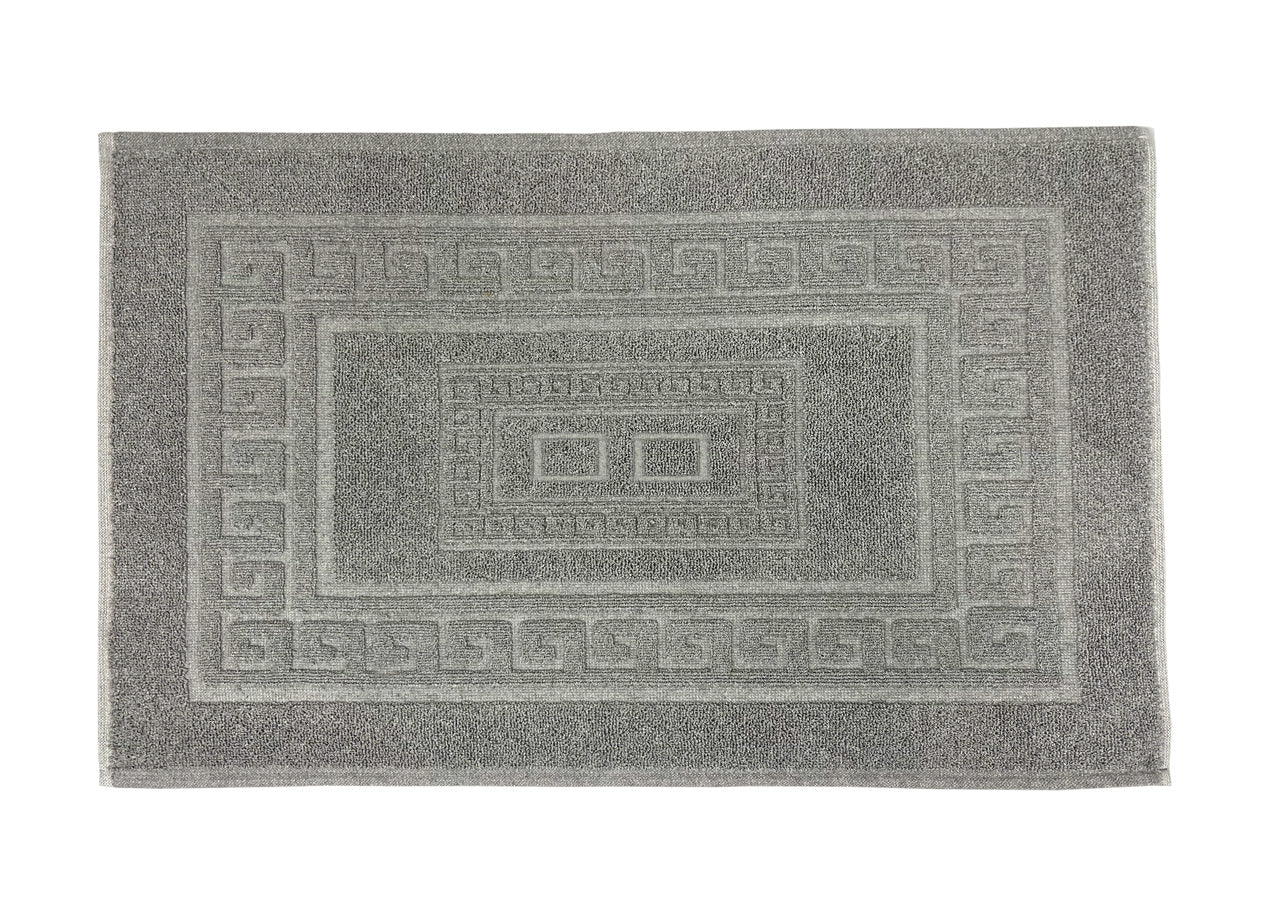 Tappeto Da Bagno Disegno Torino Colore Grigio - 60x180 - Grigio