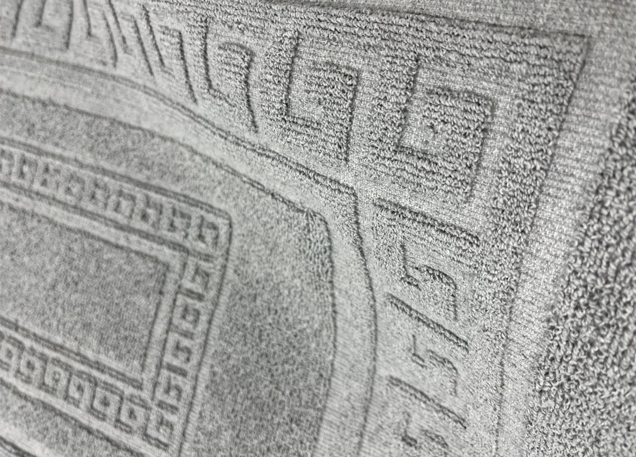 Tappeto Da Bagno Disegno Torino Colore Grigio - 60x180 - Grigio