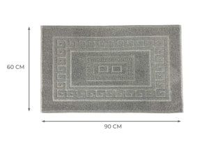 Tappeto Da Bagno Disegno Torino Colore Grigio - 60x90 - Grigio