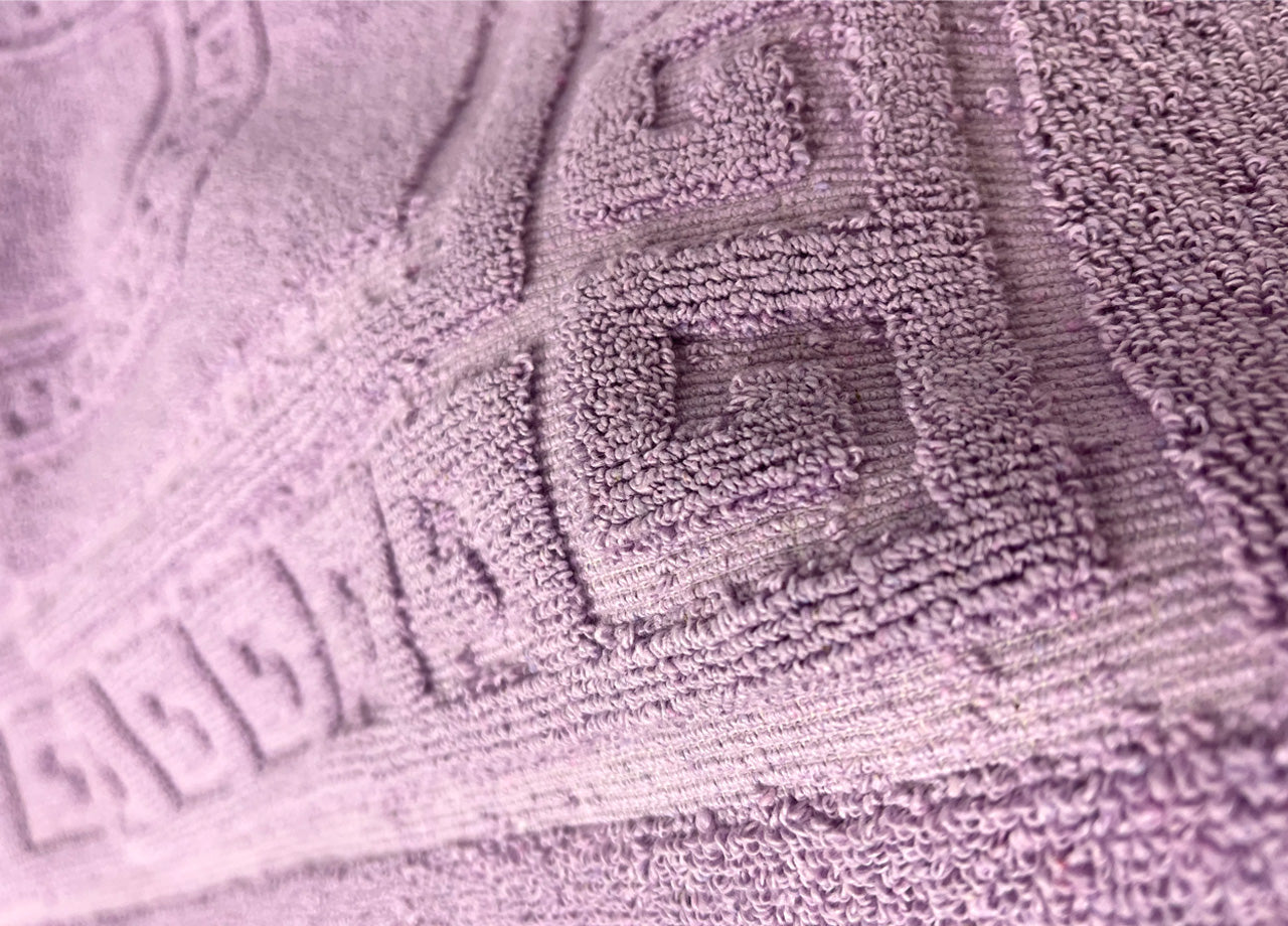 Tappeto Da Bagno Disegno Torino Colore Lilla - 60x180 - Lilla