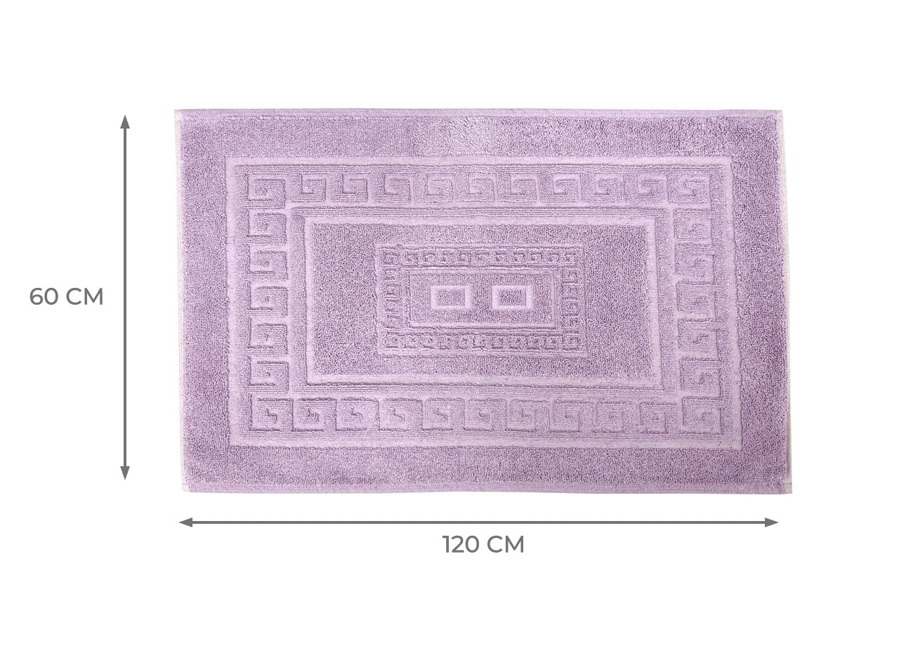 Tappeto Da Bagno Disegno Torino Colore Lilla - 60x120 - Lilla