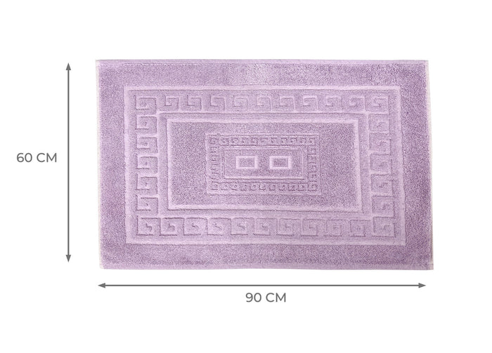 Tappeto Da Bagno Disegno Torino Colore Lilla - 60x90 - Lilla