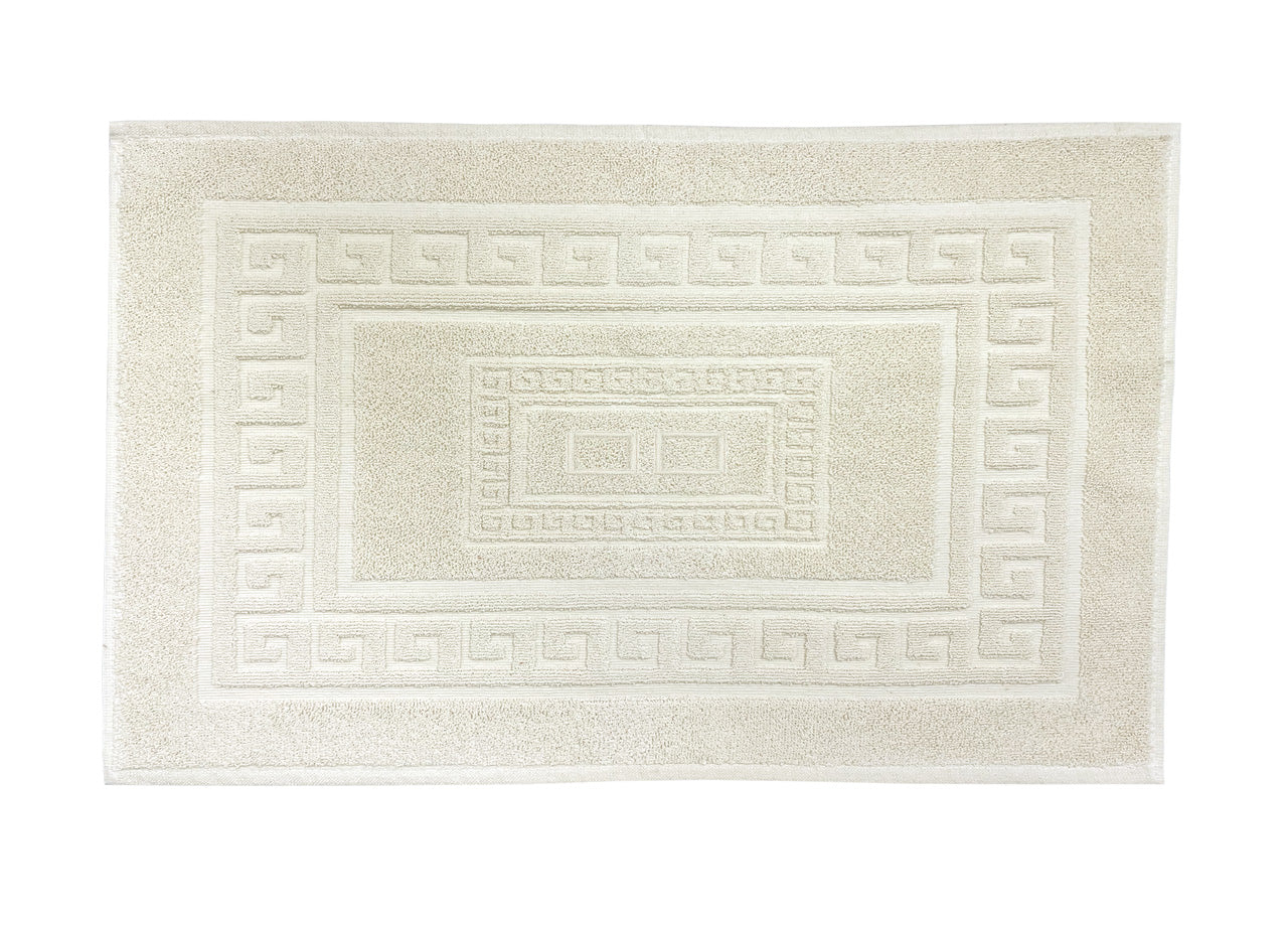 Tappeto Da Bagno Disegno Torino Colore Panna - 60x180 - Panna