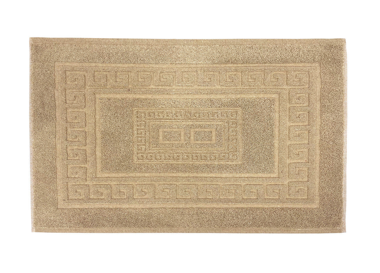 Tappeto Da Bagno Disegno Torino Colore Beige - 60x120 - Beige