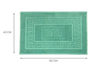 Tappeto Da Bagno Disegno Torino Colore Verde - 45x60 - Verde