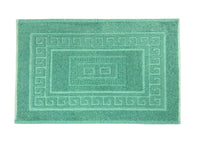 Tappeto Da Bagno Disegno Torino Colore Verde - Par 3Pezzi - Verde