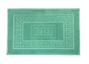 Tappeto Da Bagno Disegno Torino Colore Verde - Par 3Pezzi - Verde