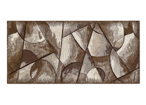 Tappeto Passatoia Cucina Corsia Retro Antiscivolo Disegno Universo By Suardi - 55x80 - Marrone