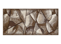 Tappeto Passatoia Cucina Corsia Retro Antiscivolo Disegno Universo By Suardi - 55x280 - Marrone