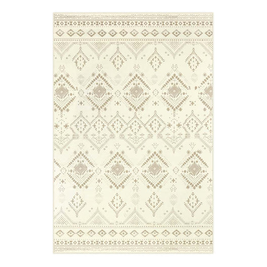 Tappeto decorativo tappeto camera da letto 160 x 230 cm tappeto soggiorno tappeto antiscivolo per soggiorno lavabile in lavatrice stile bohémien beige sabbia 12_0006095