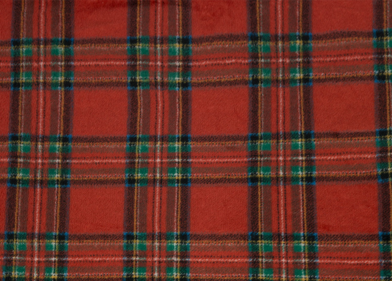 Plaid Divano Tartan Scozzese A Quadri Coperta Inverno Calda Morbida - 2 Piazze - Bordeaux