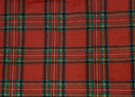 Plaid Divano Tartan Scozzese A Quadri Coperta Inverno Calda Morbida - 2 Piazze - Bordeaux