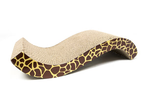 Tavoletta Tiragraffi Per Gatti Con Busta Erba Gatta Modello Zoo - Tiragraffi - Maculato