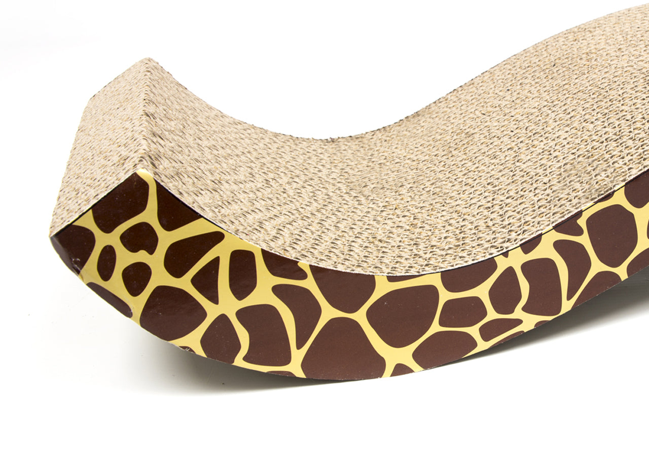 Tavoletta Tiragraffi Per Gatti Con Busta Erba Gatta Modello Zoo - Tiragraffi - Maculato